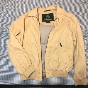 Yellow weatherproof unisex bomber jacket